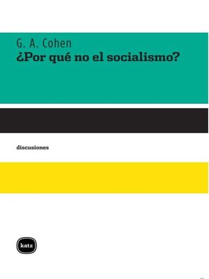 cover image of ¿Por qué no el socialismo?